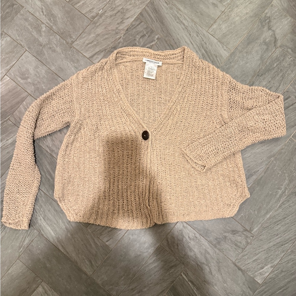 Lamberto Losani Tan Women's Cardigan